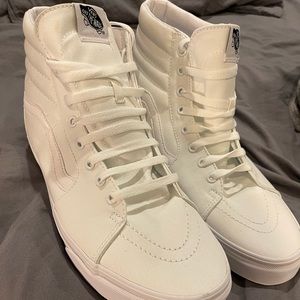 White Vans High Tops (Never Been Worn)